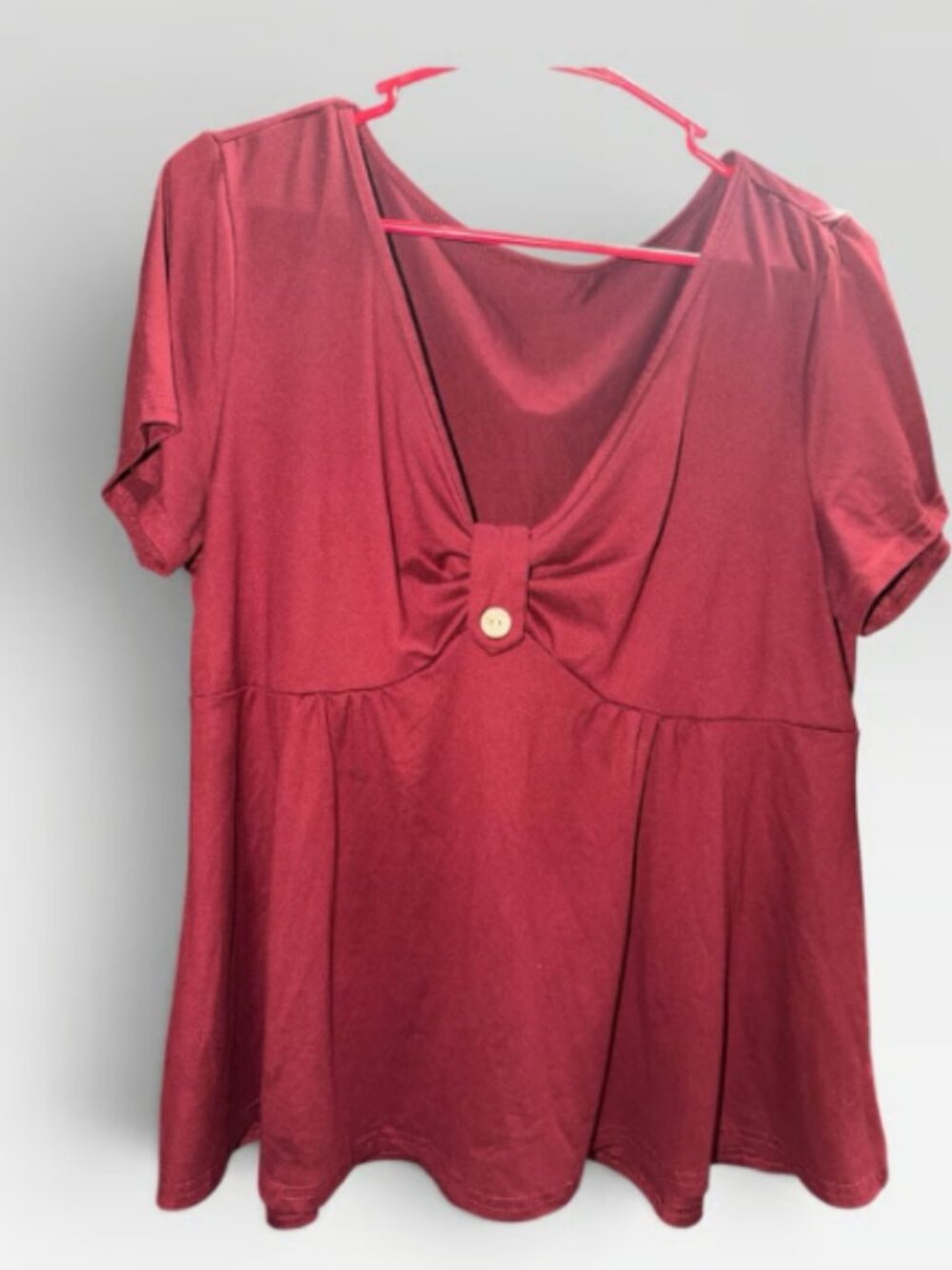 Rometta Plus Size Casual Solid Color Short Sleeve T-Shirt, Summer